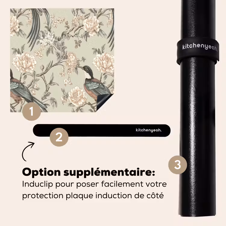 Protection plaque induction - Fleur - Oiseau - Coloré — 8