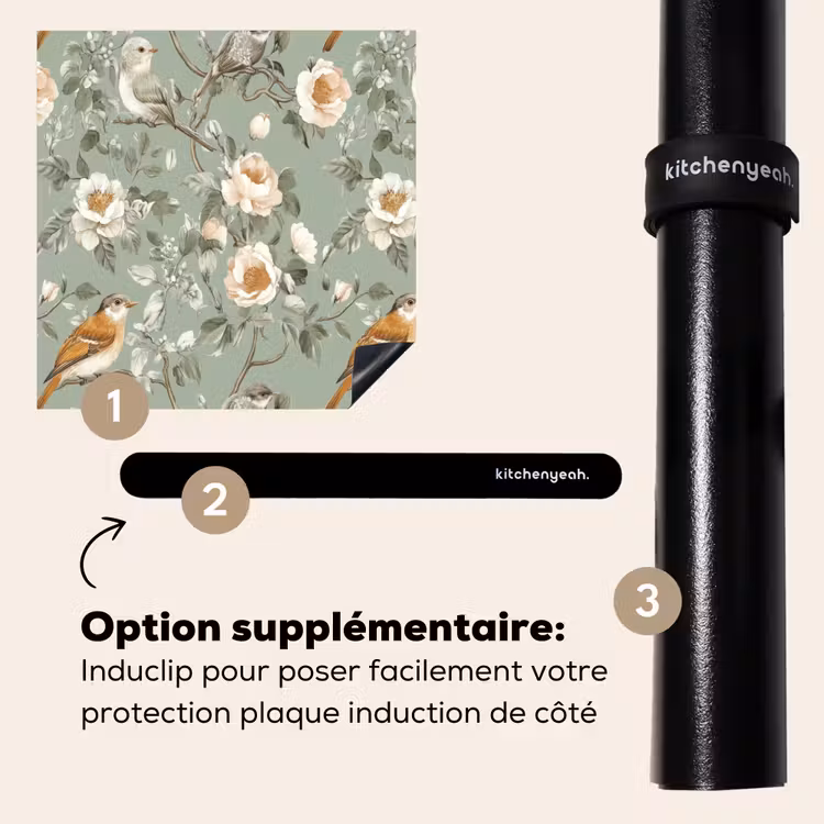 Protection plaque induction - Rose - Oiseaux - Coloré — 8