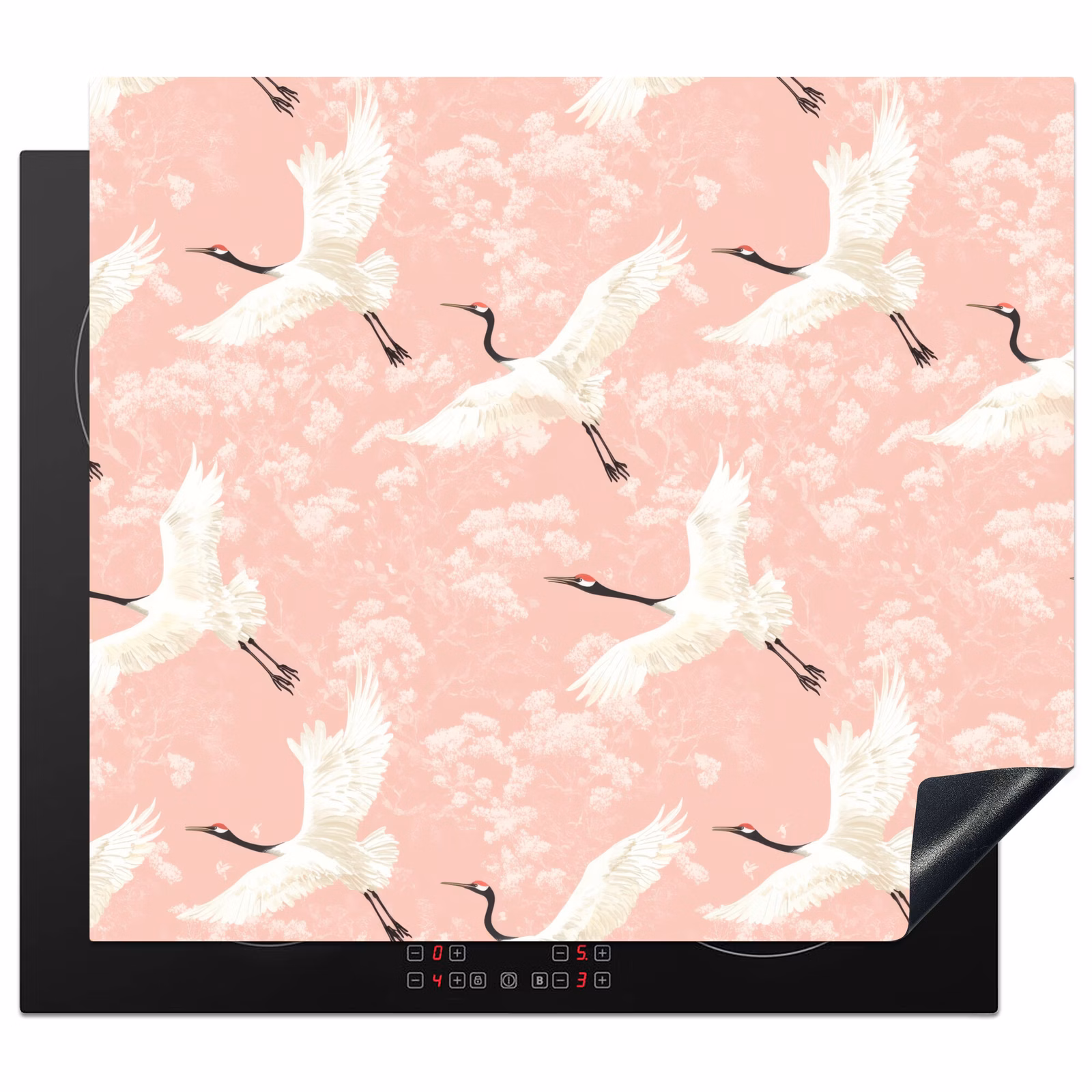 Protection plaque induction - Grue - Blossom - Rose — 1