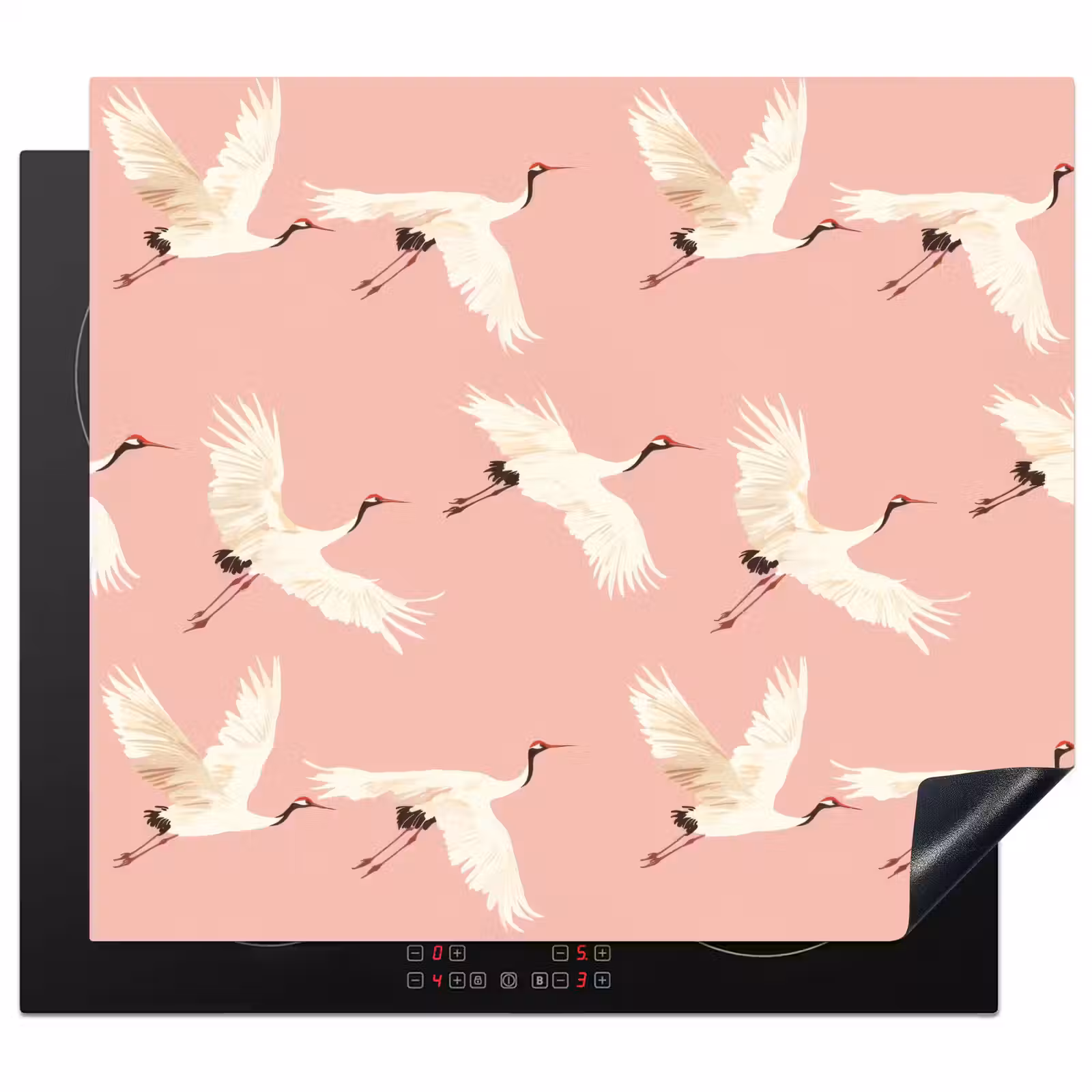 Protection plaque induction - Modern - Cranes - Pink — 1