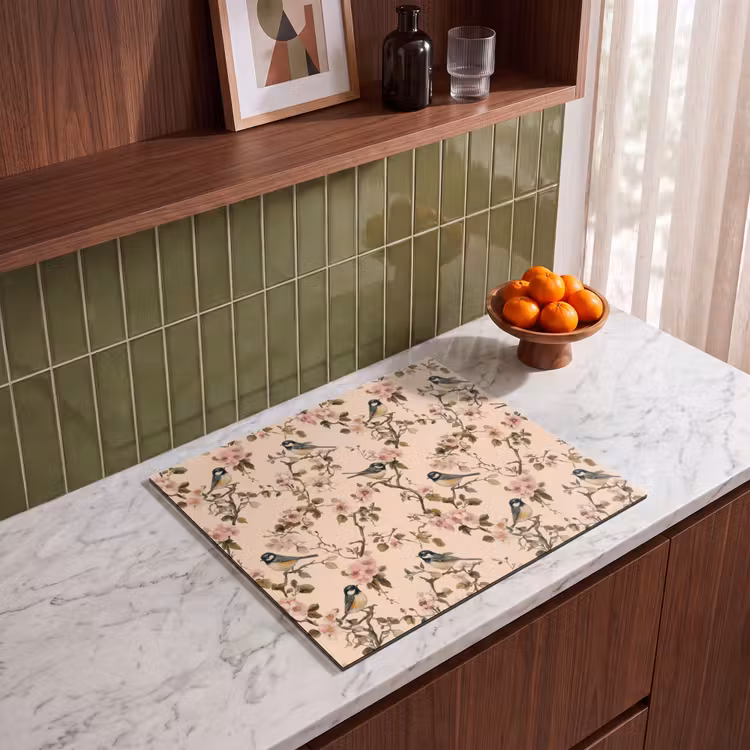 Protection plaque induction - Blossom - Grande mésange - Rose — 4