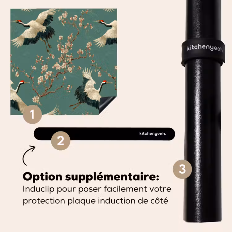 Protection plaque induction - Fleur de cerisier - Fleurs de maternité - Vert — 8