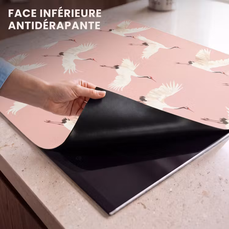 Protection plaque induction - Modern - Cranes - Pink — 7