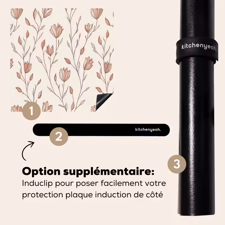 Protection plaque induction - Motif - Classique - Rose — 8