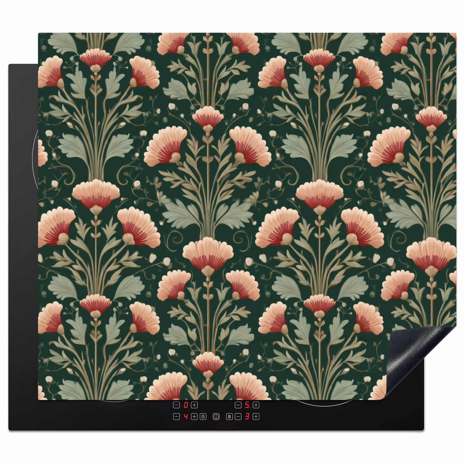Protection plaque induction - Motif - Botanique - Coloré — 1