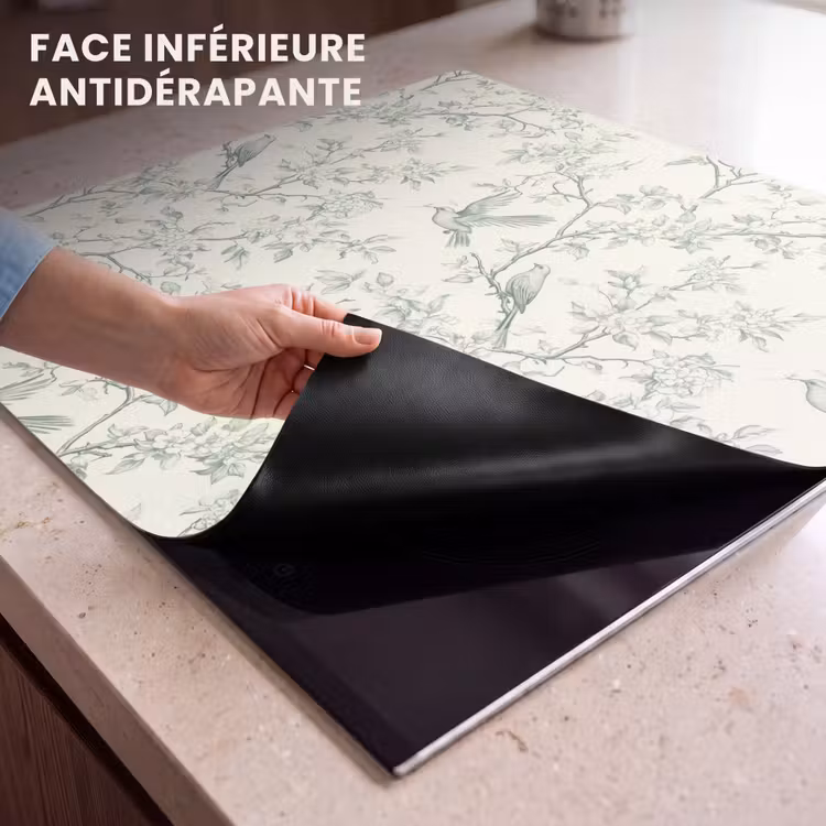 Protection plaque induction - Classique - Oiseaux - Vert — 7
