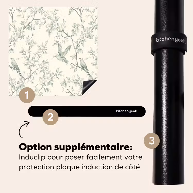 Protection plaque induction - Classique - Oiseaux - Vert — 8