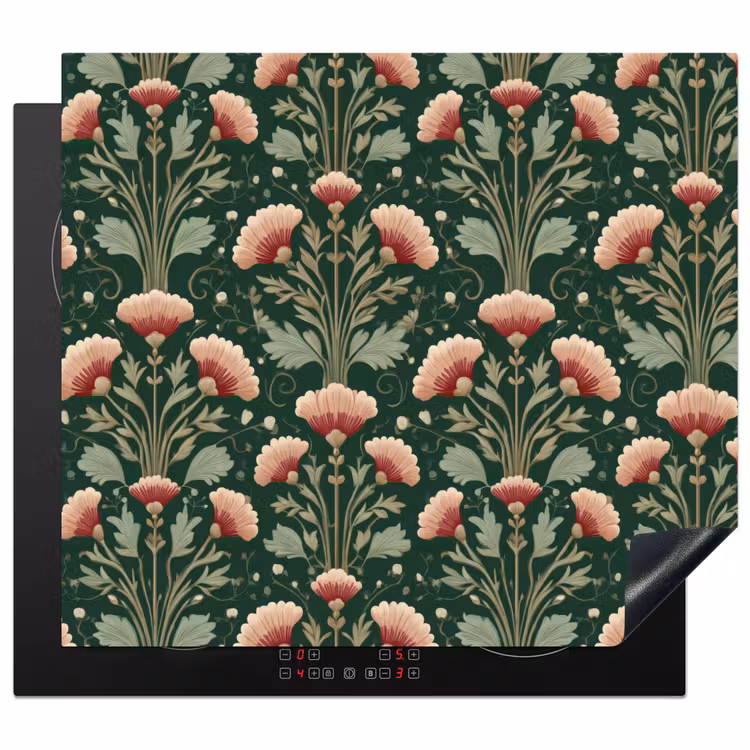 Protection plaque induction - Motif - Botanique - Coloré — 1