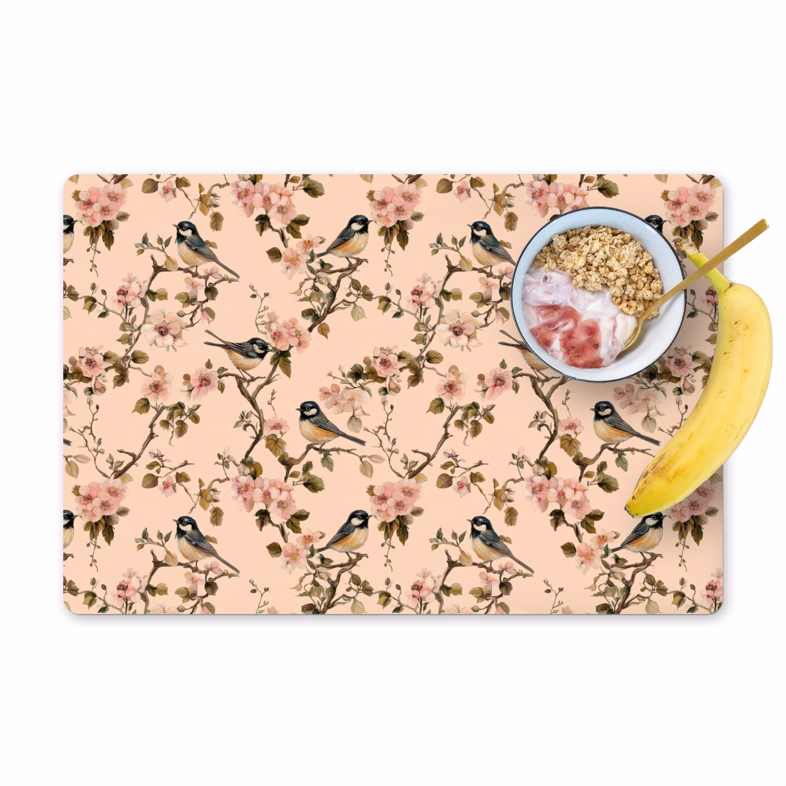 Set de table – 6 pièces - Blossom - Grande mésange - Rose — 1