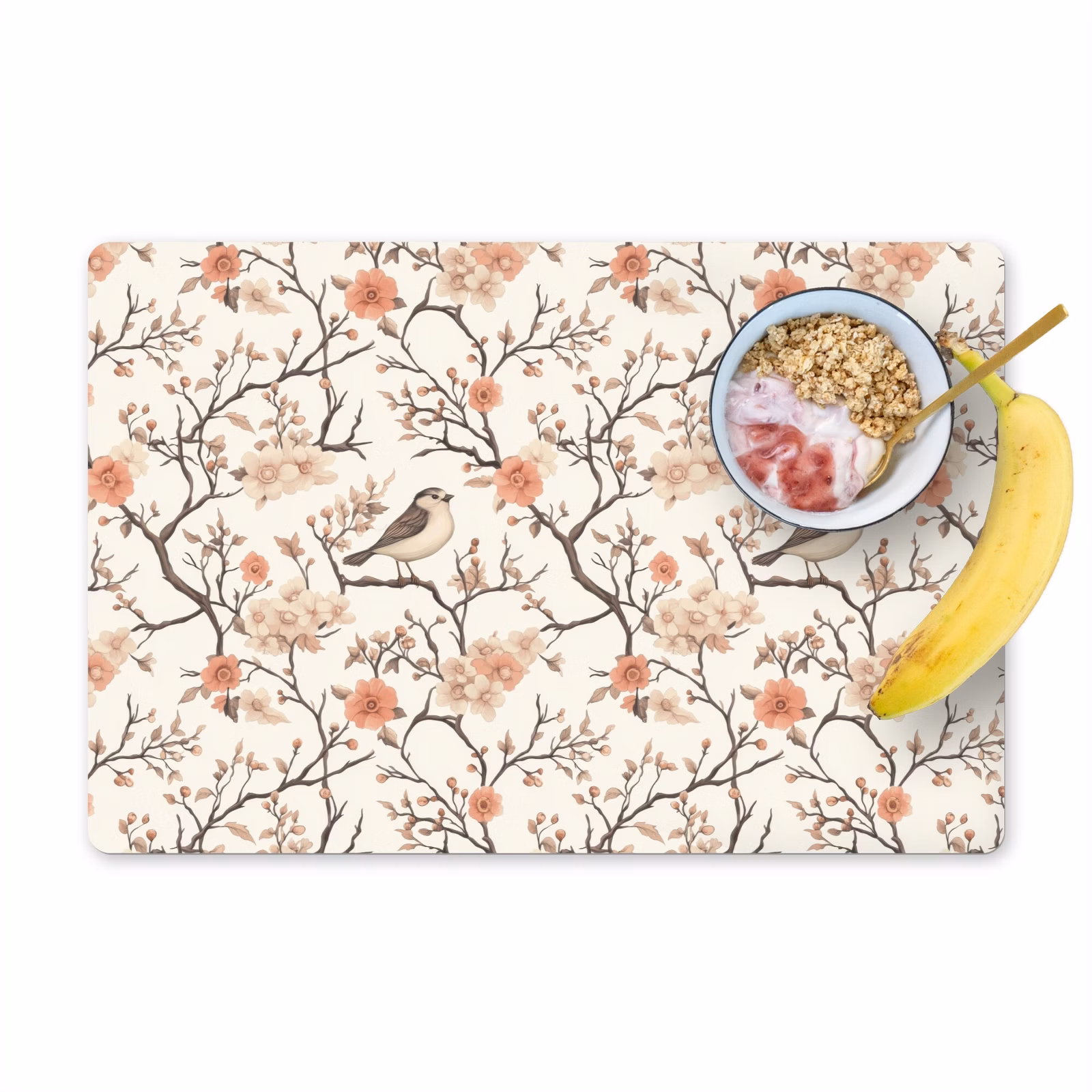 Set de table – 6 pièces - Fleur de cerisier - Moineau - Rose — 1