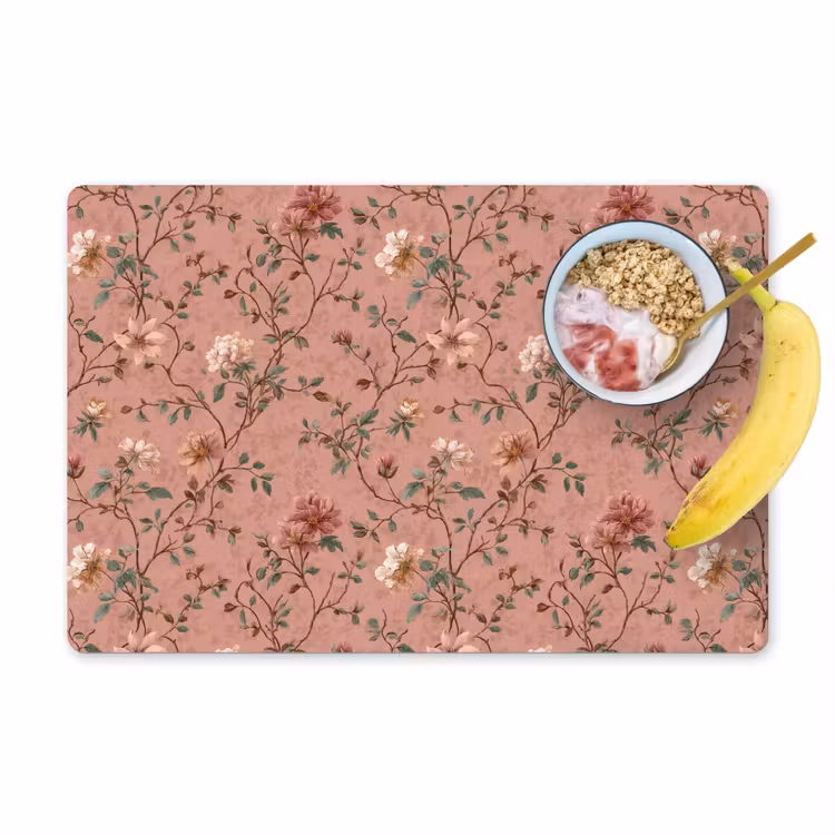 Set de table – 6 pièces - Botanique - Fleurs - Rose — 1