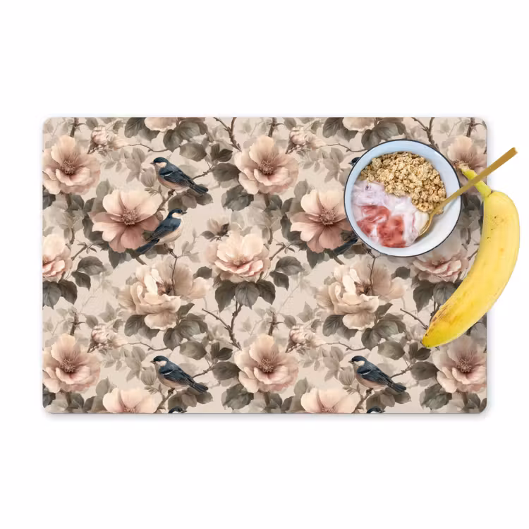 Set de table – 6 pièces - Classique - Oiseaux - Coloré — 1