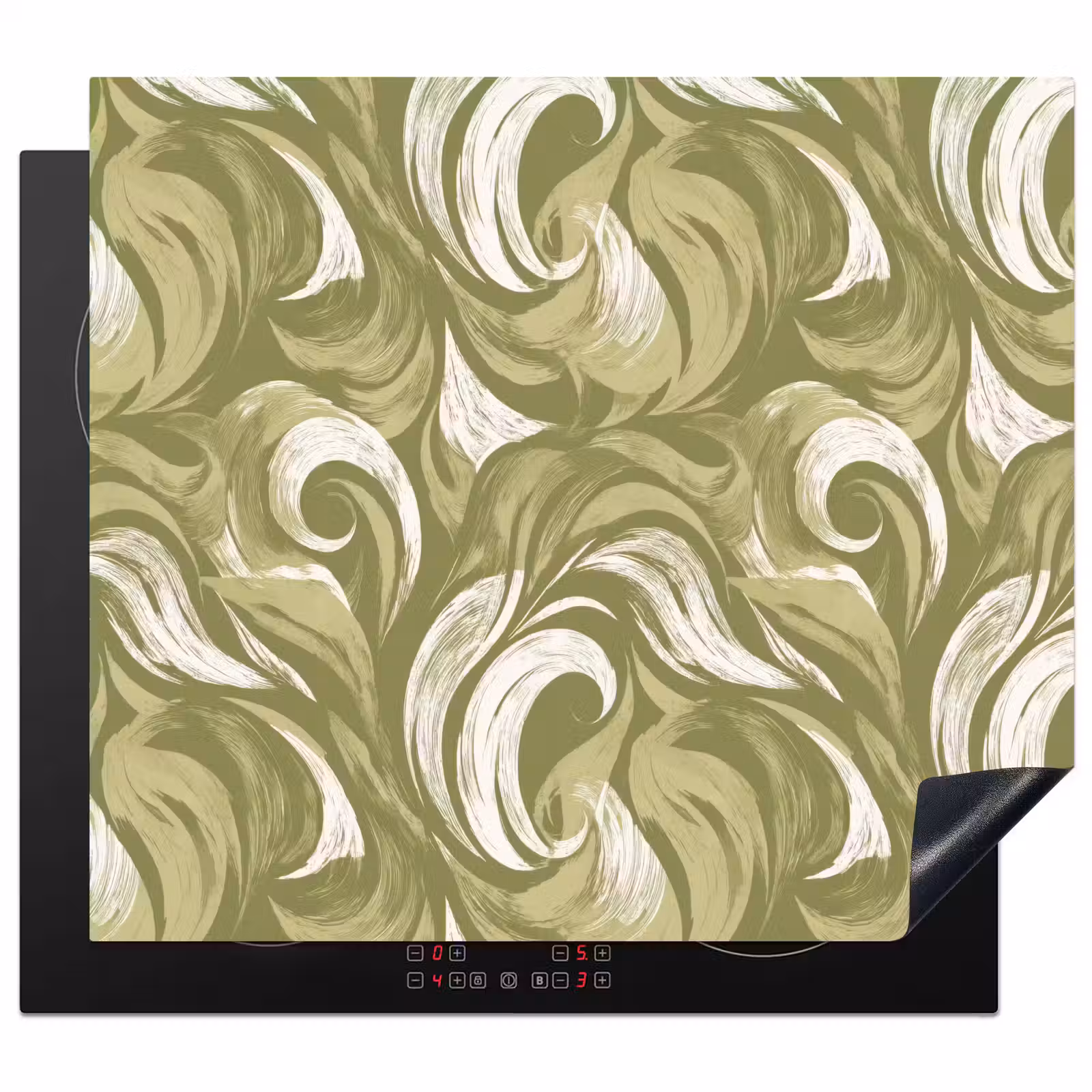 Protection plaque induction - Abstrait - Texture - Vert — 1