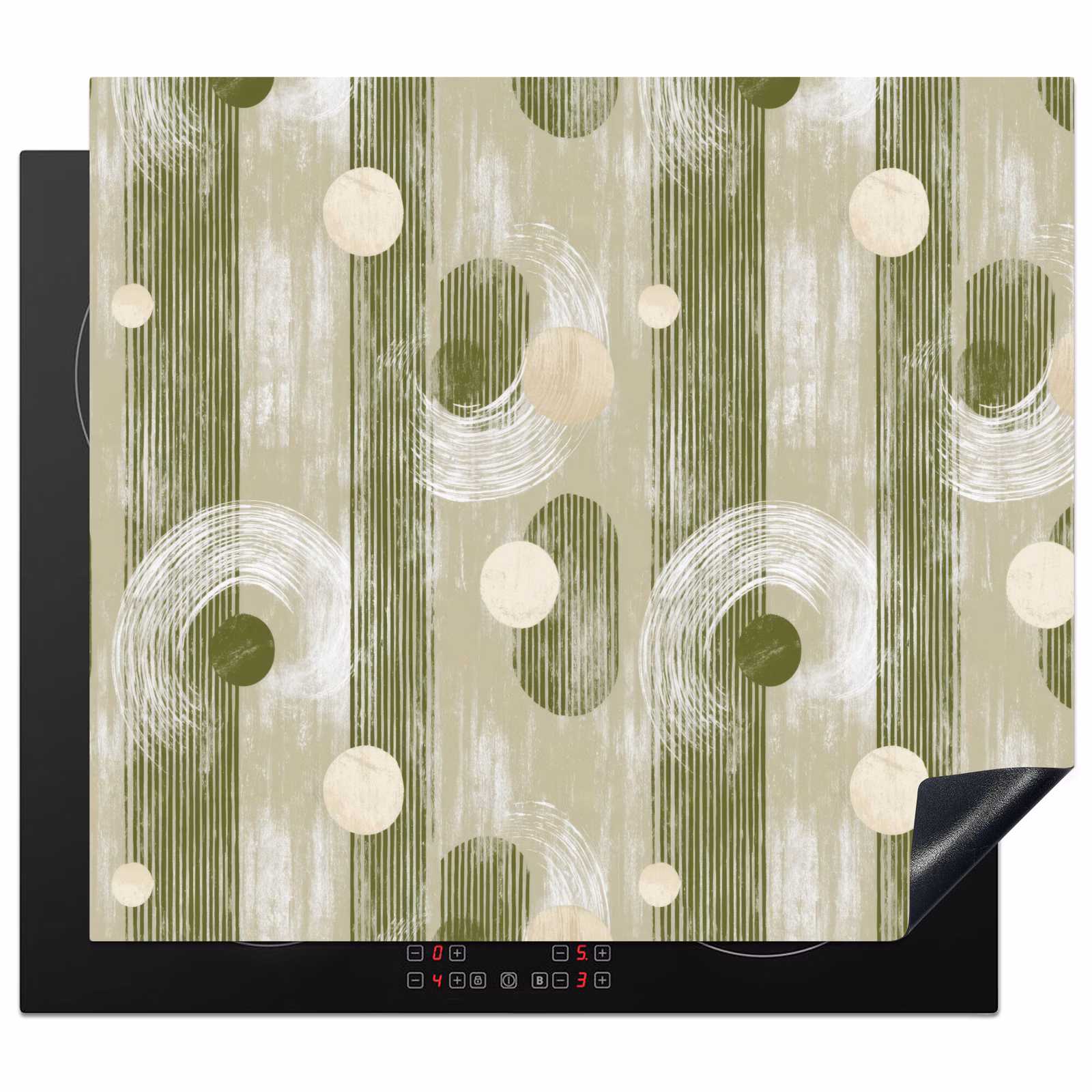 Protection plaque induction - Artistique - Moderne - Vert — 1