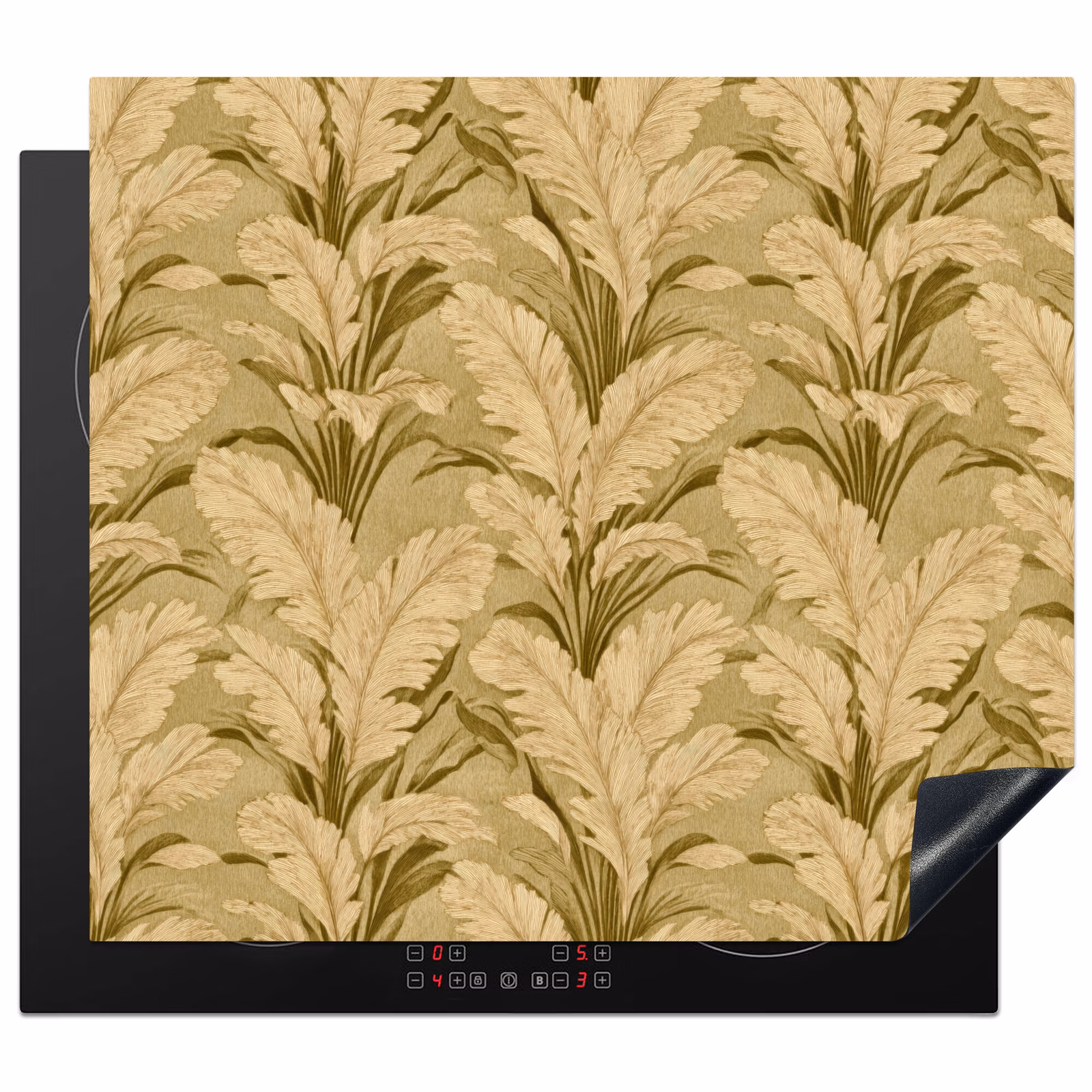 Protection plaque induction - Feuilles de palmier - Classic - Vert — 1