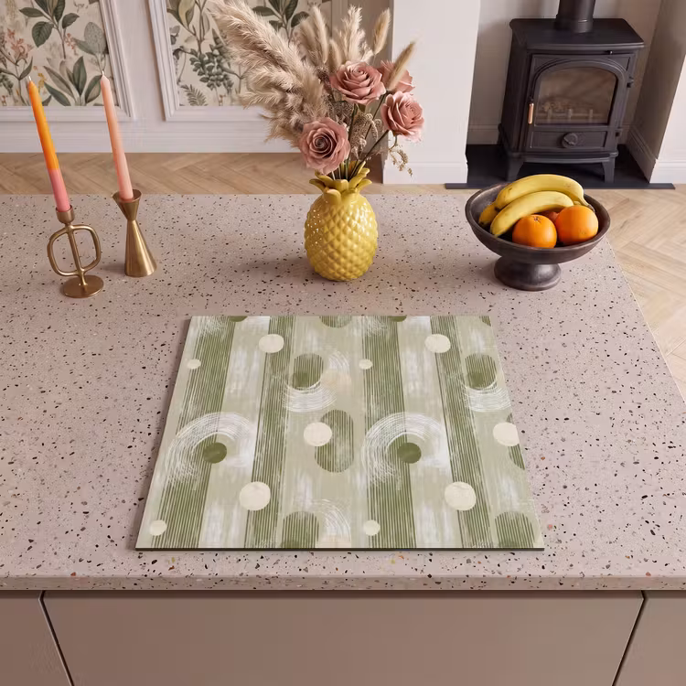 Protection plaque induction - Artistique - Moderne - Vert — 3