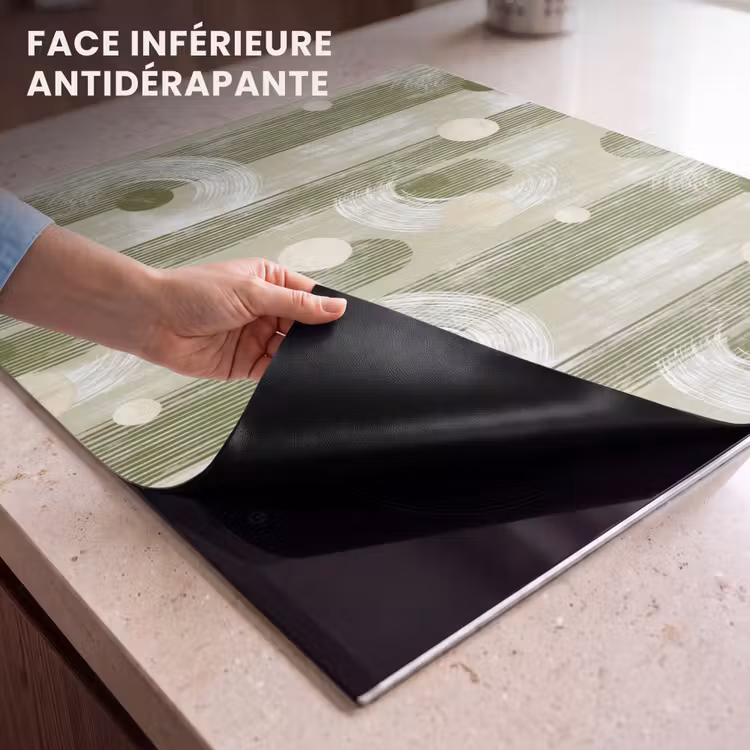 Protection plaque induction - Artistique - Moderne - Vert — 7