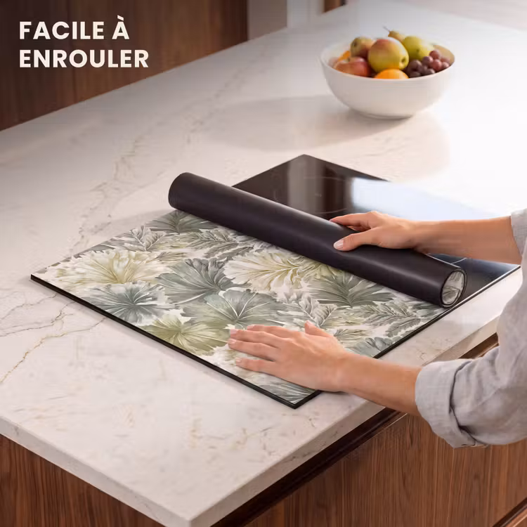 Protection plaque induction - Feuilles - Botanique - Vert — 6