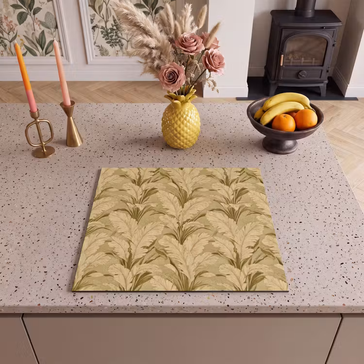 Protection plaque induction - Feuilles de palmier - Classic - Vert — 3