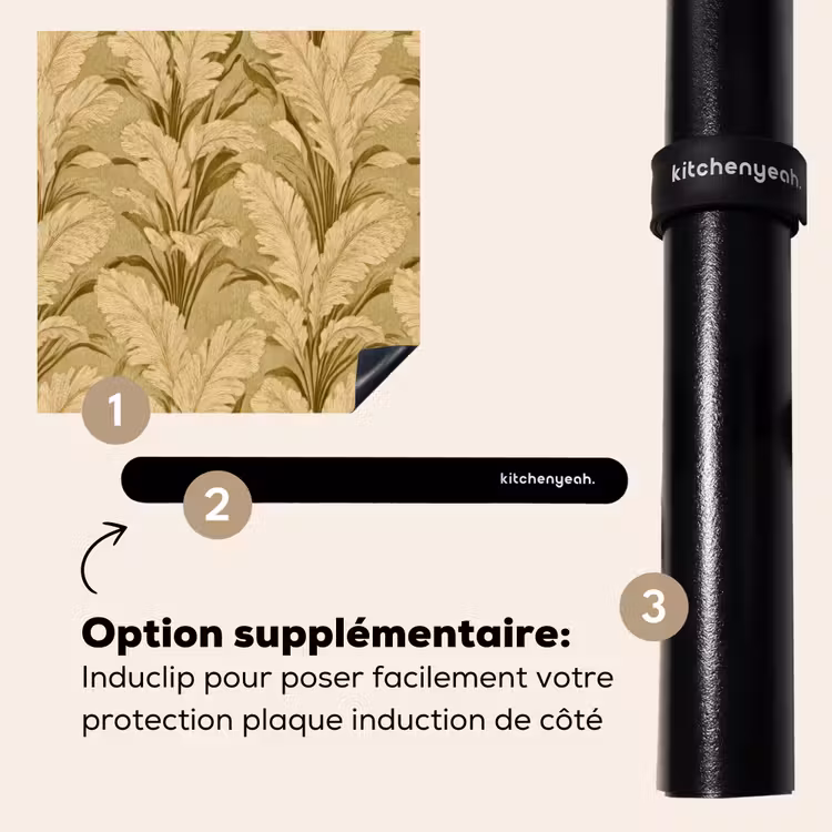 Protection plaque induction - Feuilles de palmier - Classic - Vert — 8
