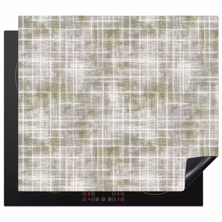 Protection plaque induction - Lin - Motif - Vert — 1