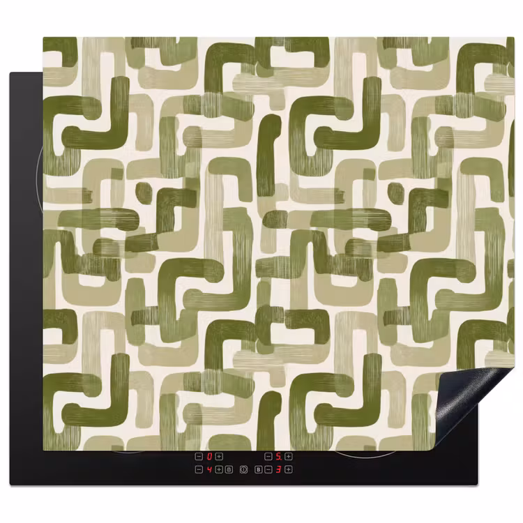Protection plaque induction - Moderne - Graphique - Vert — 1