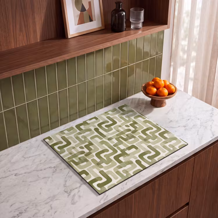 Protection plaque induction - Moderne - Graphique - Vert — 4