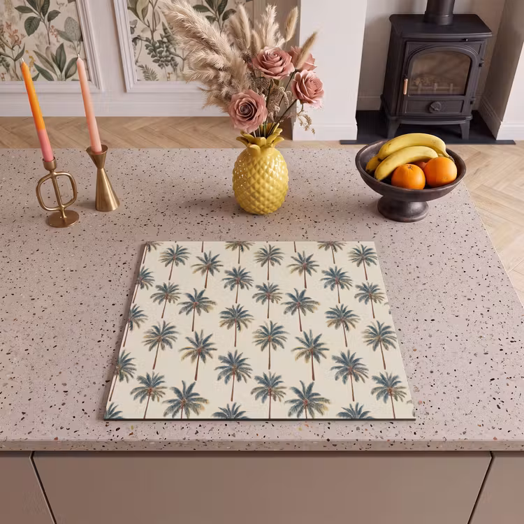 Protection plaque induction - Palmiers - Tropical - Vert — 3