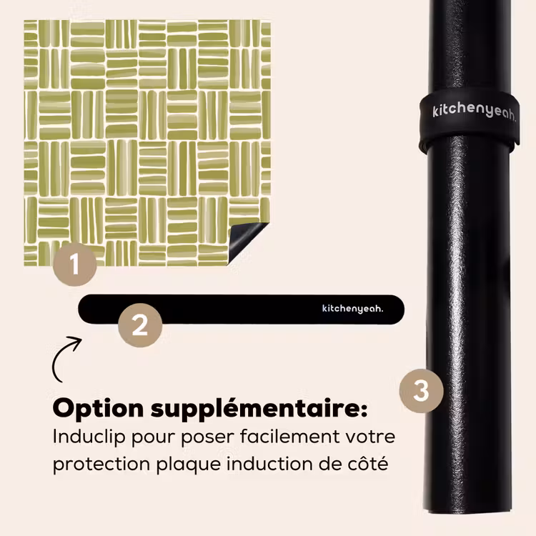 Protection plaque induction - Tresse - Motif - Vert — 8