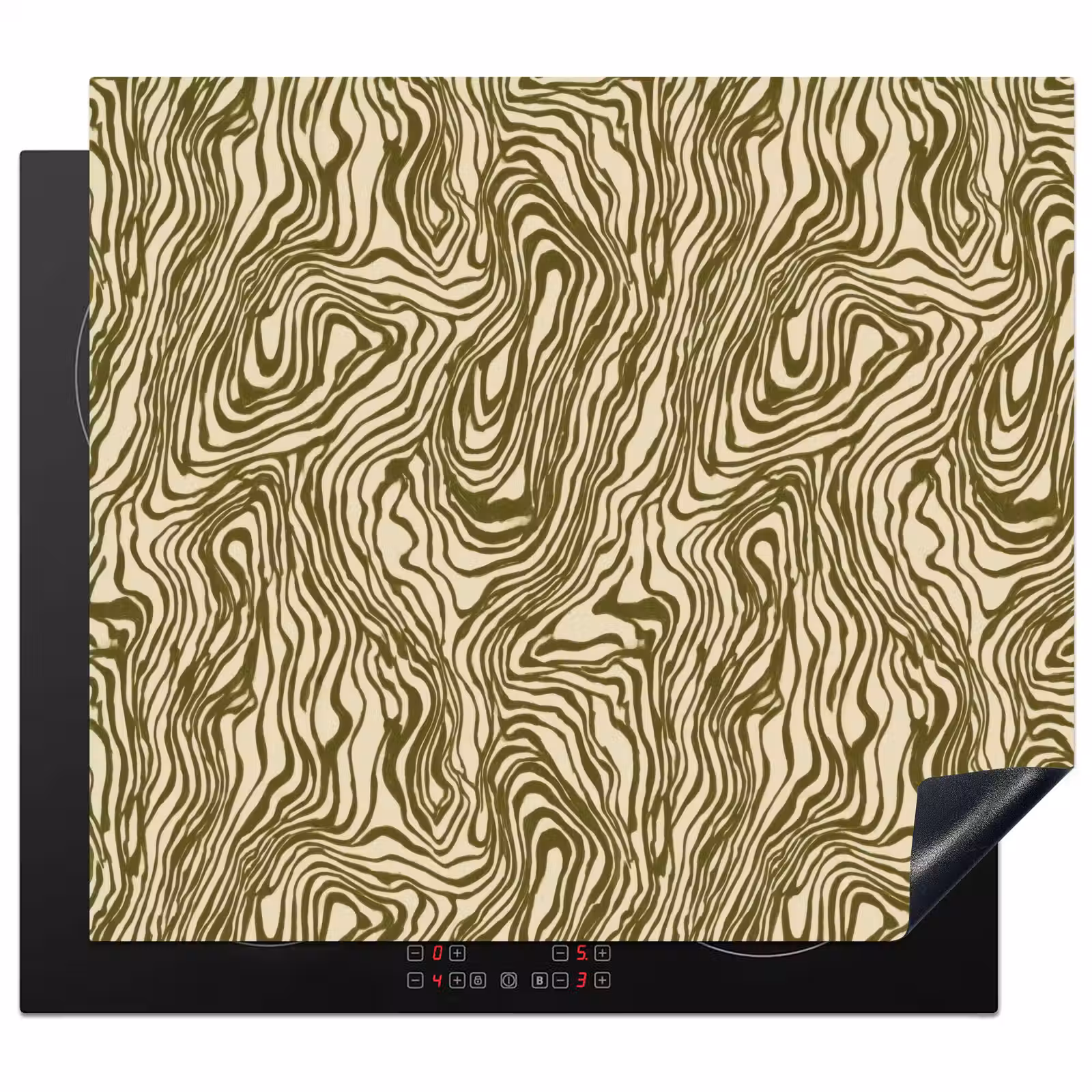 Protection plaque induction - Abstrait - Marbre - Vert — 1