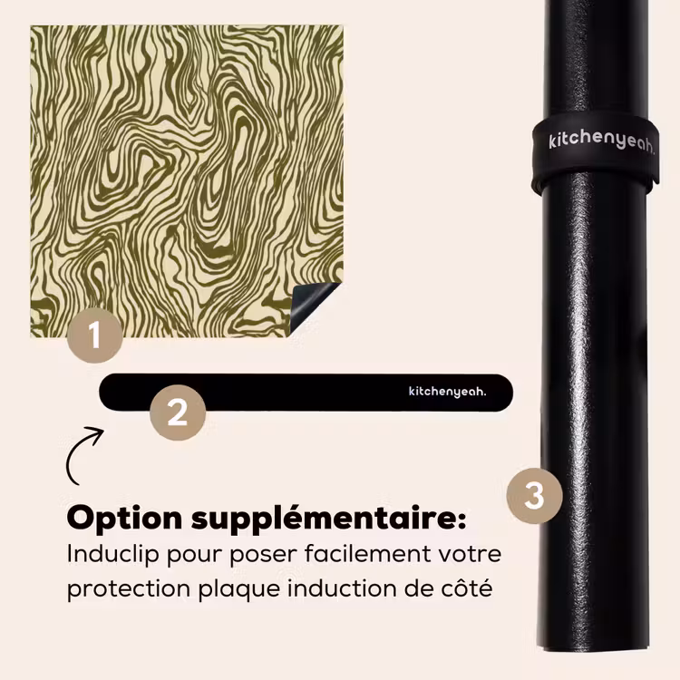 Protection plaque induction - Abstrait - Marbre - Vert — 8