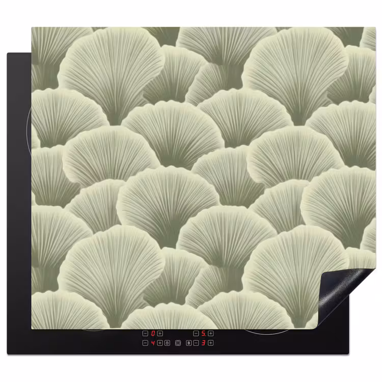 Protection plaque induction - Eventail - Feuille - Vert — 1