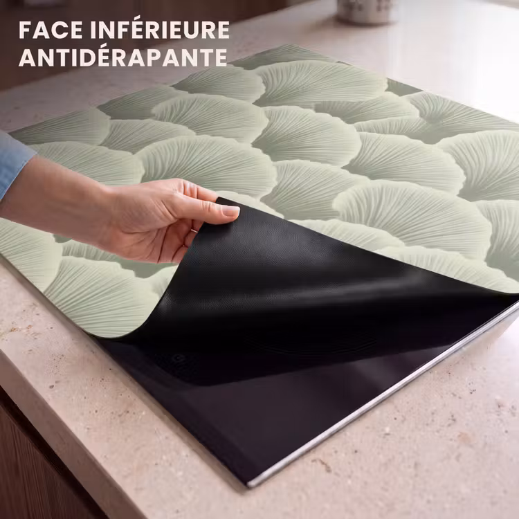 Protection plaque induction - Eventail - Feuille - Vert — 7