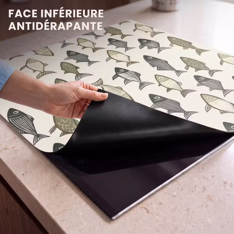 Protection plaque induction - Poissons - Classique - Vert — 7