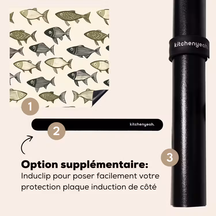 Protection plaque induction - Poissons - Classique - Vert — 8