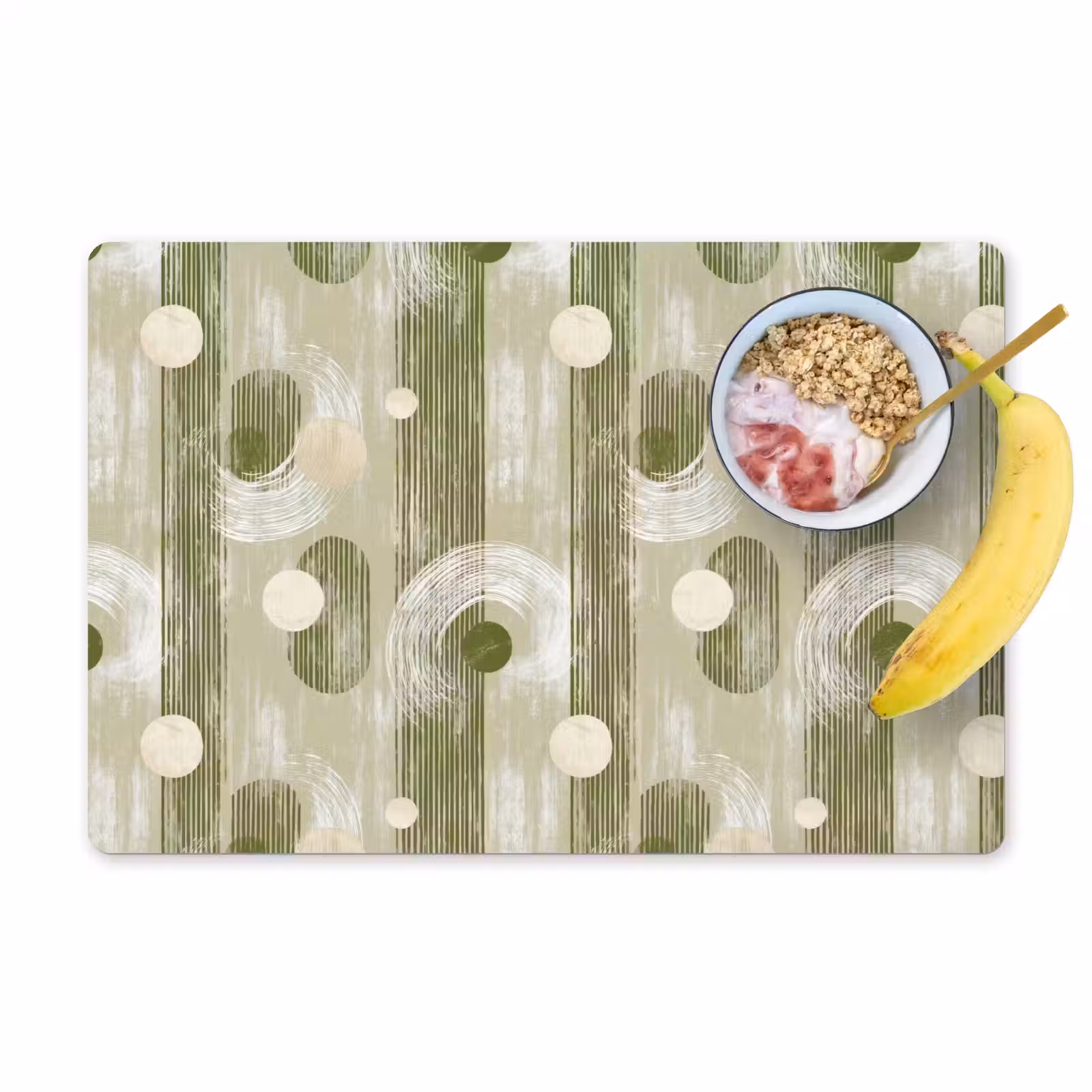 Set de table – 6 pièces - Artistique - Moderne - Vert — 1