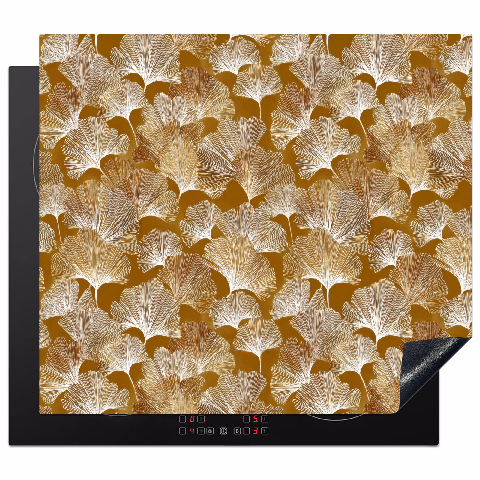 Protection plaque induction - Ginkgo - Feuilles - Or — 1
