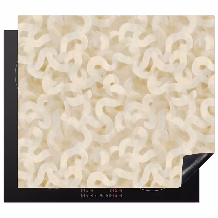 Protection plaque induction - Abstrait - Lignes - Beige — 1