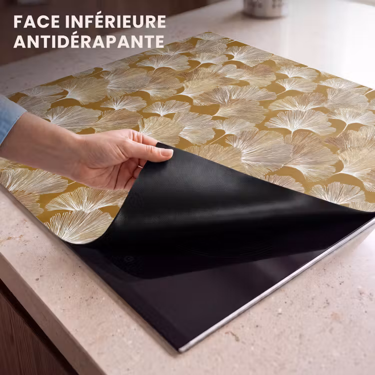 Protection plaque induction - Ginkgo - Feuilles - Or — 7