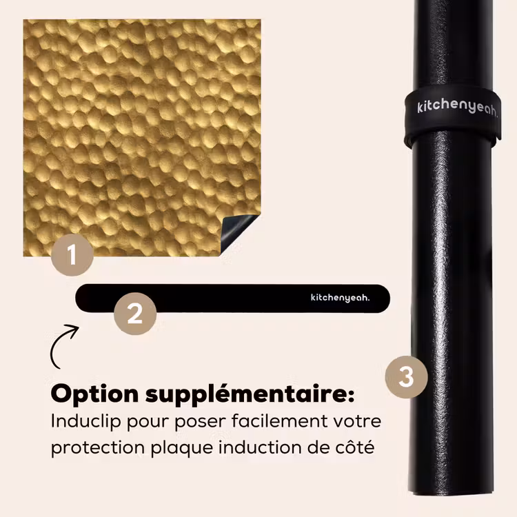 Protection plaque induction - Métal - Dynamique - Or — 8