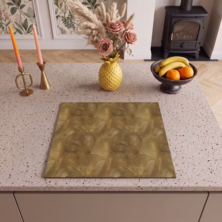 Protection plaque induction - Organic - Lines - Gold — 3