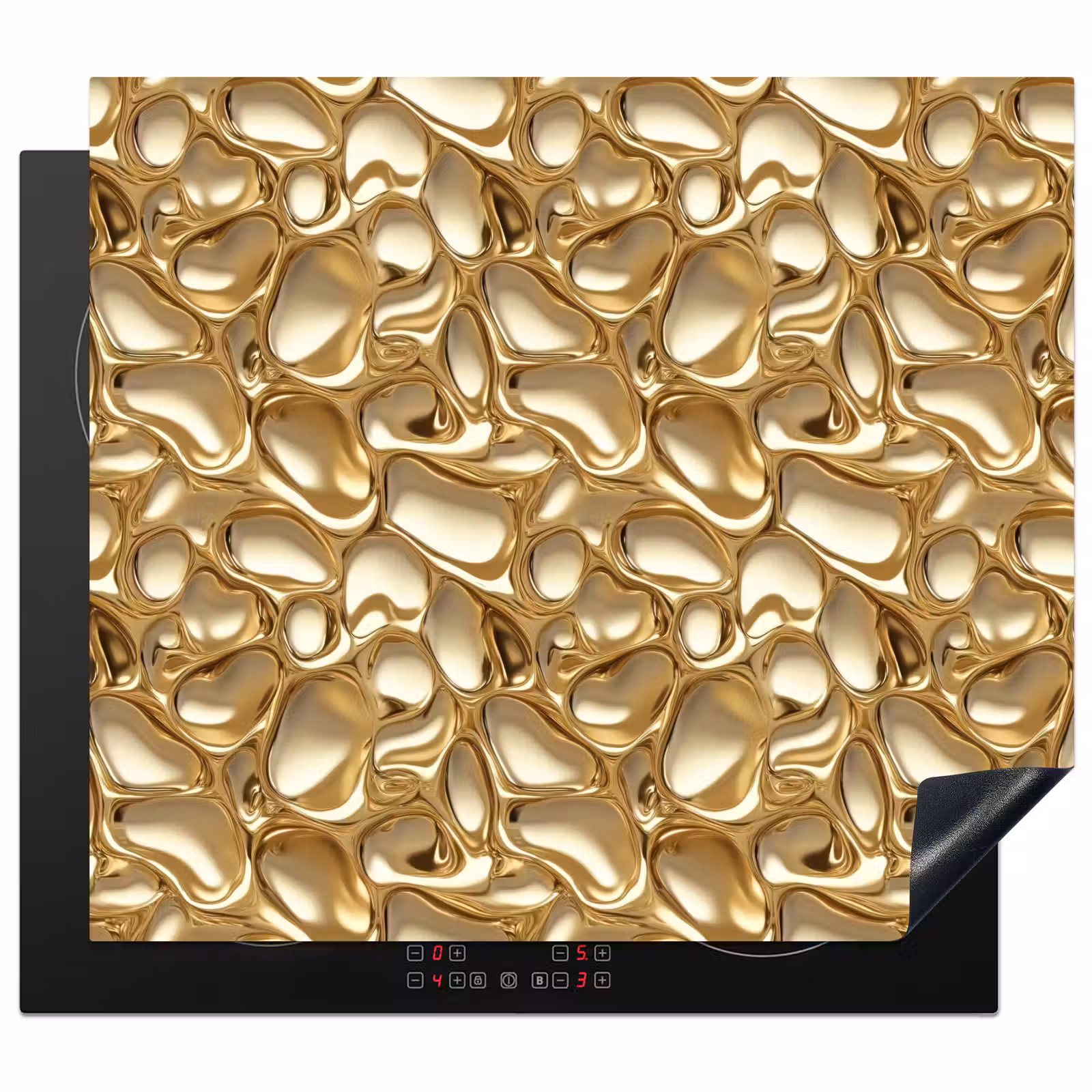 Protection plaque induction - Abstrait - Moderne - Or — 1