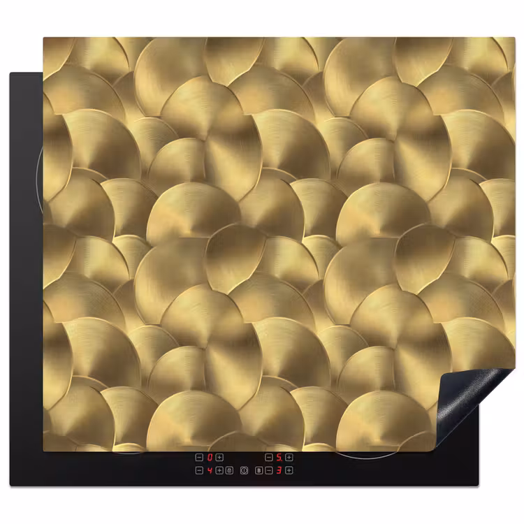 Protection plaque induction - Moderne - Cercle - Or — 1