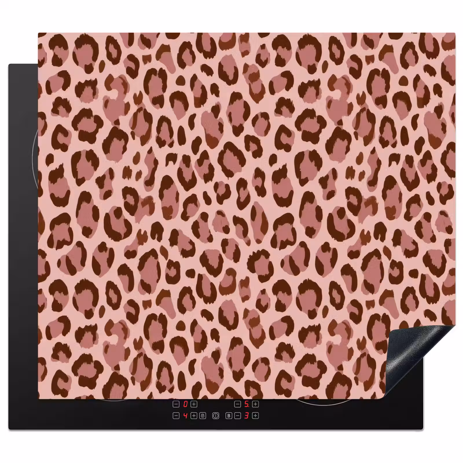 Protection plaque induction - Léopard - Motif - Rose — 1