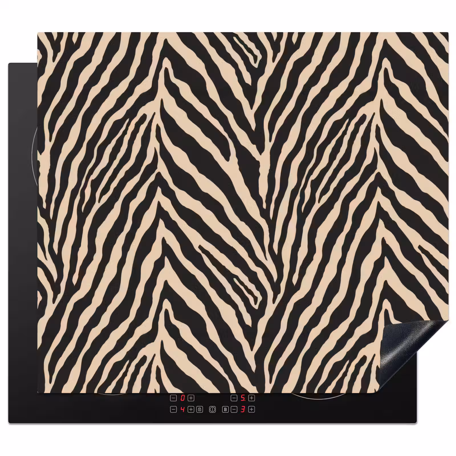 Protection plaque induction - Zebra - Classic - Noir — 1