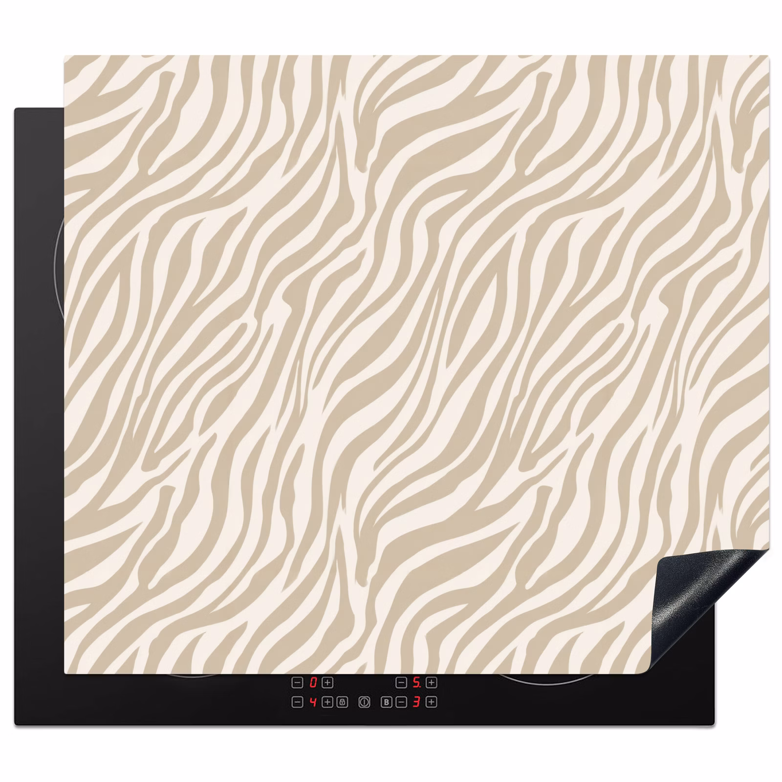 Protection plaque induction - Zebra - Motif - Beige — 1