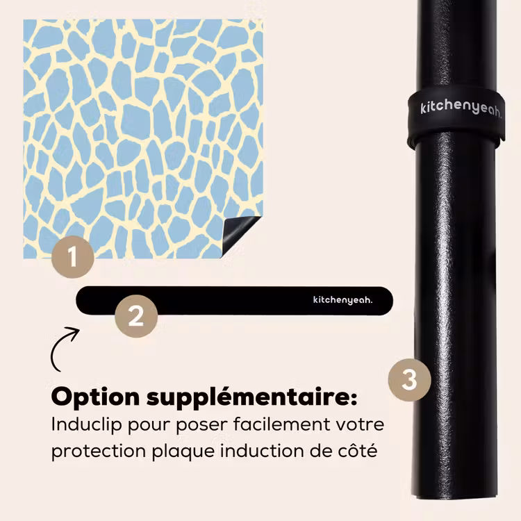 Protection plaque induction - Girafe - Moderne - Bleu — 8