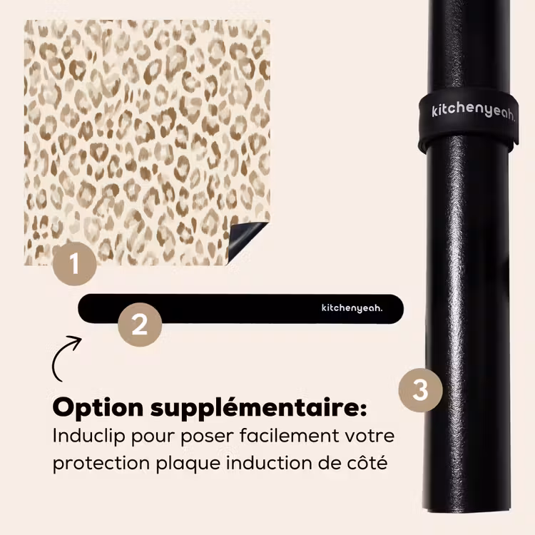 Protection plaque induction - Léopard - Classique - Beige — 8