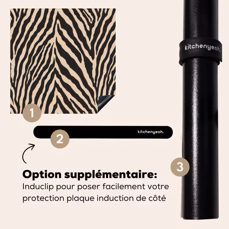 Protection plaque induction - Zebra - Classic - Noir — 8