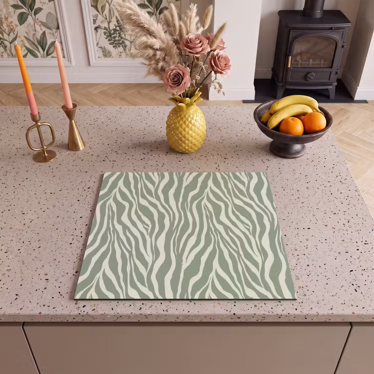 Protection plaque induction - Zèbre - Motif - Vert — 3